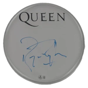 Roger Taylor of Queen Signed Autograph 10" Clear Drumhead w/ Beckett COA