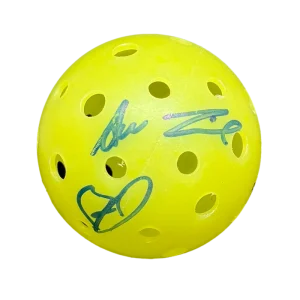 Ben Johns & Anna Leigh Waters Signed Autograph Dura Fast 40 Pickleball w/ JSA