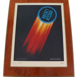 Elton John Signed Autograph Rocket Record Company Award Plaque w/ Beckett COA