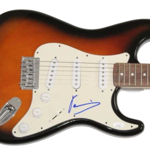 Yanni Signed Autograph Fender Electric Guitar - Dare to Dream In My Time JSA COA