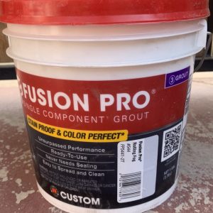 1 Gallon Custom Fusion Pro Single Component Grout #544 Rolling Fog