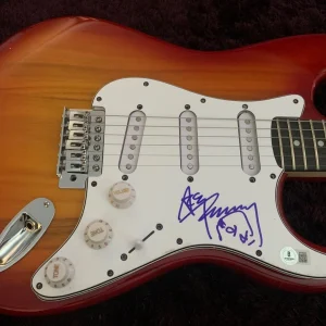 Ace Frehley KISS Signed Autographed Lyrics Electric Guitar BAS Certified