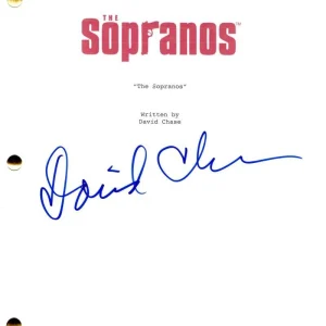 David Chase Signed Autograph The Sopranos Full Pilot Script Screenplay - JSA COA