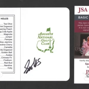 Scottie Scheffler Signed Autograph Augusta National Masters Scorecard - JSA COA