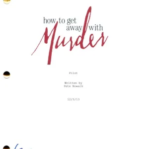Katie Findlay Signed Autograph How to Get Away with Murder Full Pilot Script