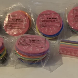 7 Sets of Rainbow Fraction Tiles Classroom Math Manipulatives B5