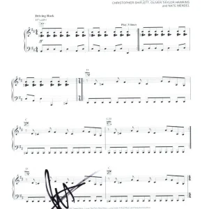 Pat Smear Foo Fighters Signed Autograph Times Like These Sheet Music One by One