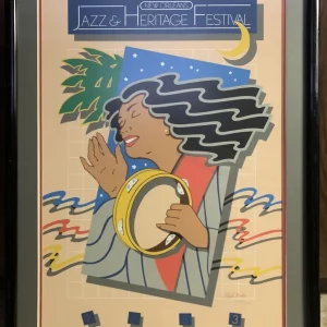 1983 New Orleans Jazz & Heritage Festival Hugh Ricks Numbered Poster PLEASE READ