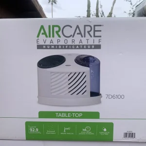Humidifier Aircare Evaporative  2-Gal Automatic Humidistat Digital Control White