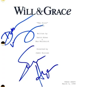 Sean Hayes & Debra Messing Signed Autograph Will & Grace Pilot Script Screenplay
