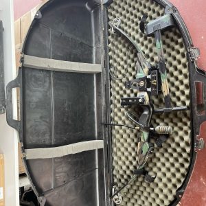 PSE Fire Flite Express Elite Series Compound Bow W/ Sites, Stabilizer, Case, Etc