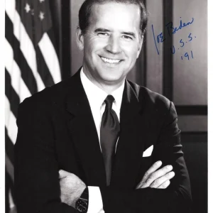 President Joe Biden Signed Autograph 8x10 Vintage Photo - US Senator w/ JSA COA
