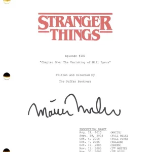 Matthew Modine Signed Autograph Stranger Things Pilot Script Screenplay - Papa