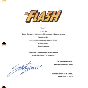 Grant Gustin Signed Autograph The Flash Full Pilot Script Screenplay Barry Allen