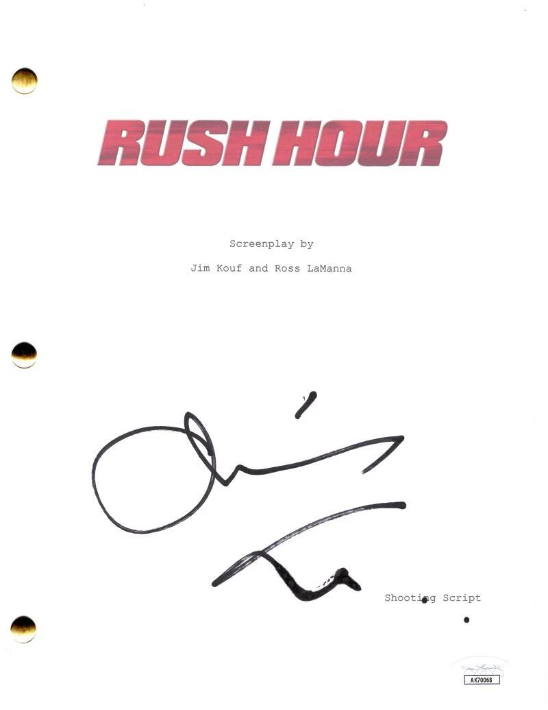 Chris Tucker Signed Autograph Rush Hour Full Movie Script - Carter w ...