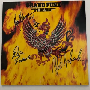 Grand Funk Mark Mel & Don Autographed Signed Phoenix Album LP Beckett Guaranteed