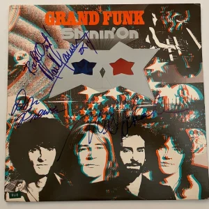 Grand Funk Mark Mel & Don Autographed Signed Shinin On Album LP BAS Guaranteed