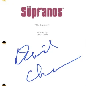 David Chase Signed Autograph The Sopranos Pilot Script Screenplay w/ Beckett COA