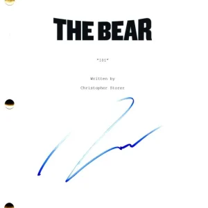 Jeremy Allen White Signed Autograph The Bear Pilot Script - Yes Chef Carmy JSA