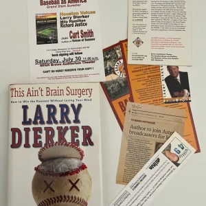 Milo Hamilton Astros Baseball Announcer Signed Autographed Book BAS Guaranteed