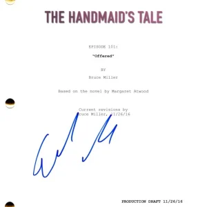 Elisabeth Moss Signed Autograph The Handmaid's Tale Full Pilot Script Screenplay