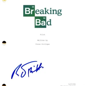 RJ Mitte Signed Autograph Breaking Bad Full Pilot Script - Walter White Jr