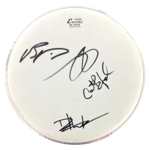 Dave Matthews Band Signed Autograph Drumhead - Dave Stefan Boyd Carter Beckett