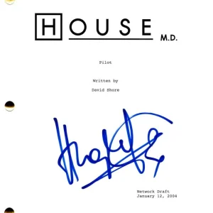 Hugh Laurie Signed Autograph House MD Full Pilot Script Screenplay - JSA COA