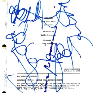 Seinfeld Full Cast Signed Autograph The Soup Nazi Full Script Screenplay JSA COA