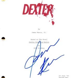 James Remar Signed Autograph Dexter Full Pilot Script Screenplay - Harry Morgan