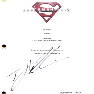 Tyler Hoechlin Signed Autograph Superman & Lois Full Pilot Script Screenplay