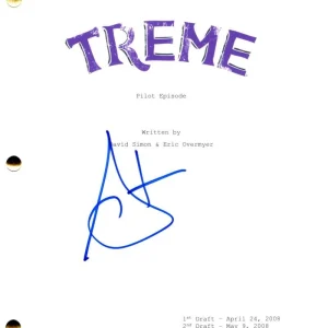 Steve Zahn Signed Autograph Treme Full Pilot Script Screenplay - Davis McAlary
