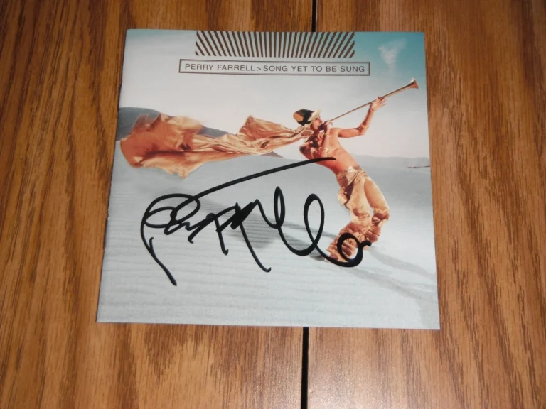 PERRY FARRELL SIGNED SONG YET TO BE SUNG CD COVER