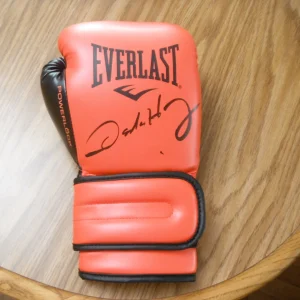 OSCAR DE LA HOYA SIGNED RED EVERLAST BOXING GLOVE