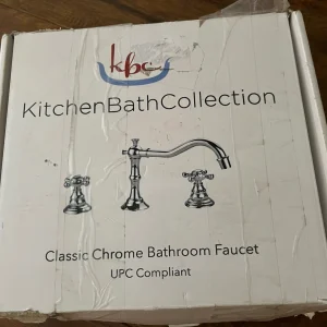 KBC Kitchen Bath Collection Classic Chrome Bathroom Faucet - Open Box