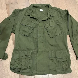 VINTAGE 8405-935-4707 OG 107 Class 1 COAT Cotton W/R Rip Stop Med Short