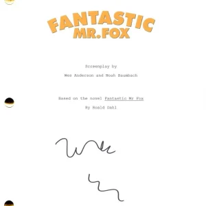 Wes Anderson Signed Autograph Fantastic Mr Fox Movie Script Screenplay JSA COA