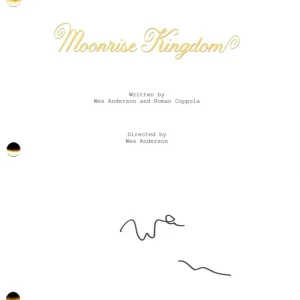 Wes Anderson Signed Autograph Moonrise Kingdom Movie Script Screenplay JSA COA