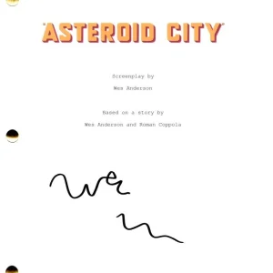 Wes Anderson Signed Autograph Asteroid City Full Movie Script Screenplay JSA COA