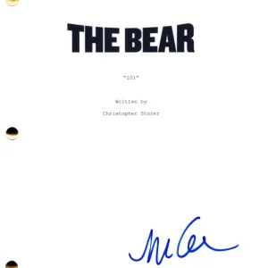 Molly Gordon Signed Autograph The Bear Pilot Script Screenplay - Claire Dunlap