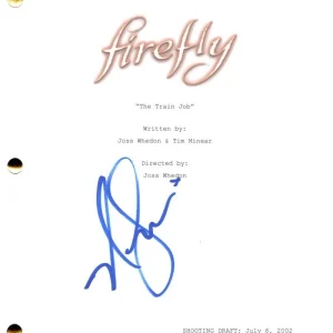 Nathan Fillion Signed Autograph Firefly Pilot Script Screenplay - Mal Reynolds