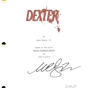 Michael C Hall Signed Autograph Dexter Full Pilot Script Screenplay Beckett COA