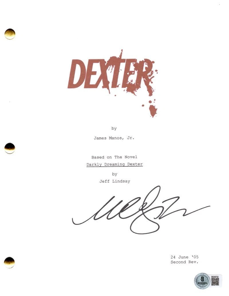 Michael C Hall Signed Autograph Dexter Full Pilot Script Screenplay ...