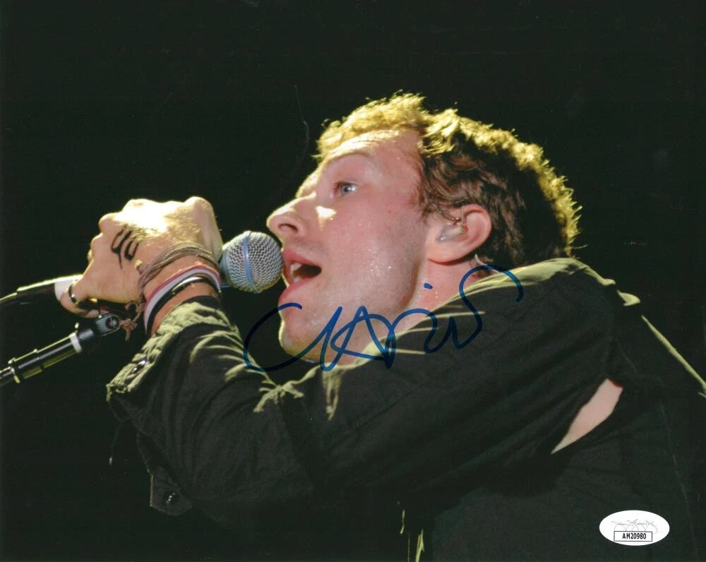 Chris Martin Coldplay Signed Autograph 8x10 Photo - Parachutes X&Y w ...
