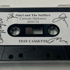 Amyl & The Sniffers Cartoon Darkness Signed Test Cassette BAS Guaranteed