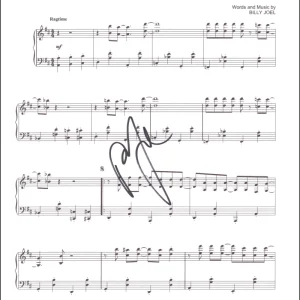 Billy Joel Signed Autograph My Life Sheet Music - 52nd Street Icon w/ JSA COA