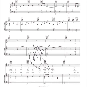 Billy Joel Signed Autograph Piano Man Sheet Music - Cold Spring Harbor JSA COA