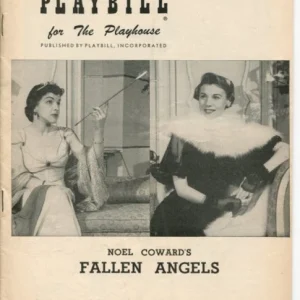 Nancy Walker William Windom Margaret Phillips Fallen Angels June 1956 Playbill