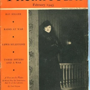 Katharine Cornell Ray Bolger Cyril Scott Feb 1943 Theatre Arts Monthly Magazine