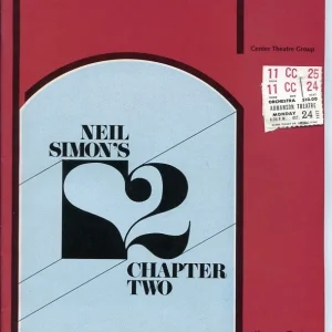Judd Hirsch Anita Gillette Ann Wedgeworth Neil Simon Chapter Two 1977 Program